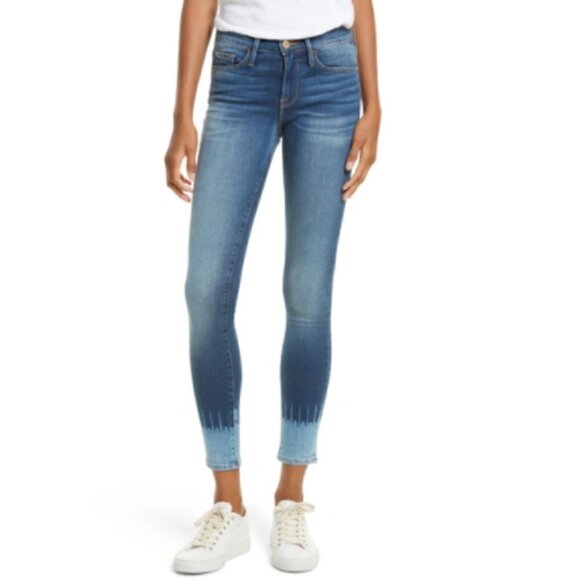 Frame Denim Denim - FRAME Le‎ Skinny De Jeanne Jeans In Adair (Tie Dye) sz 25